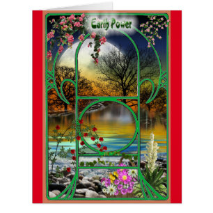 Cartão Minha placa de energia da Terra