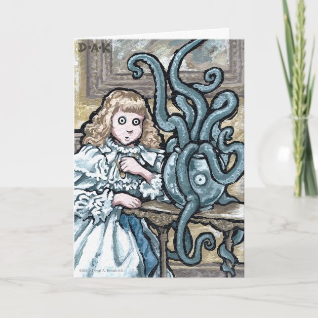 Cartão Minha primeira frase nº 7 - saudação surreal do De (Frente)