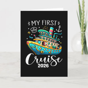 Cartão Minha Primeira Viagem de Cruzeiro 2026 Férias Fami