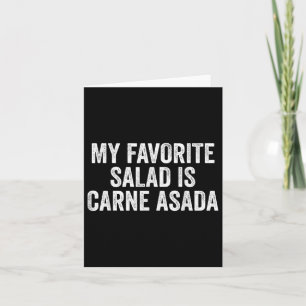 Cartão Minha Salada Favorita É Carne Asada Comida Churras
