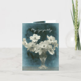 Cartão Minha simpatia: Dogwood Blossoms Grande e Pequeno
