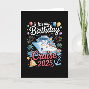 Cartão Minha Viagem de Cruzeiros de Aniversário 2025 - Bi