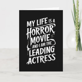 Cartão Minha vida é um filme horroroso - Dia de as Bruxas