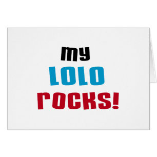 Cartão Minhas camisetas e presentes do Lolo Rocks