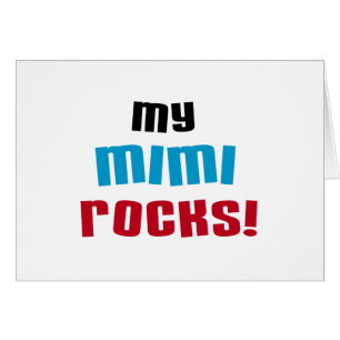 Cartão Minhas camisetas e presentes do Mimi Rocks