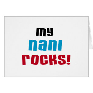 Cartão Minhas camisetas Nani Rocks e presentes