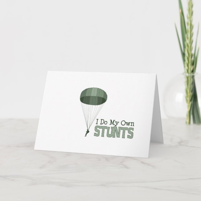 Cartão Minhas próprias acrobacias (Frente)