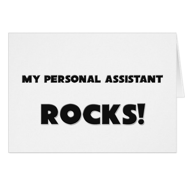 Cartão MINHAS ROCHAS do assistente pessoal! (Frente Horizontal)