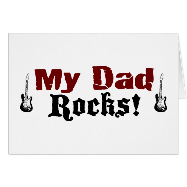 Cartão Minhas rochas do pai (Frente Horizontal)