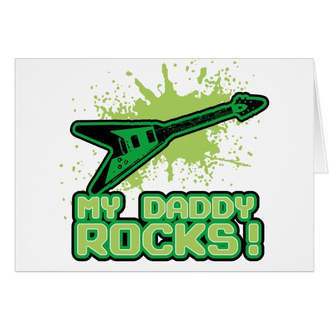 Cartão Minhas rochas do pai! (Frente Horizontal)