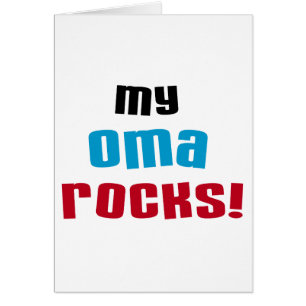 Cartão Minhas T-shirts e presentes de Oma Rocks