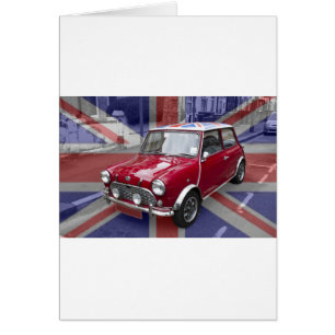 Cartão Mini carro clássico britânico