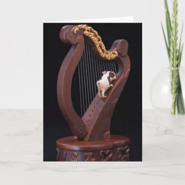 Cartão Mini Explorer Harp Greeting Card (Frente)