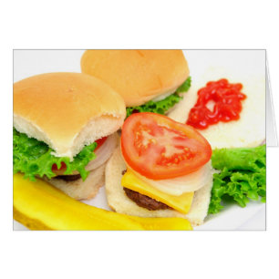 Cartão Mini Hamburgers