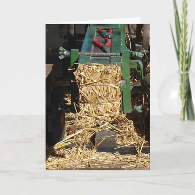 Cartão Mini Hay Baler (Frente)