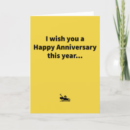 Cartão Mini Mower Anniversary