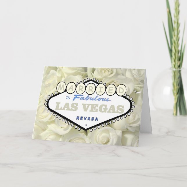 Cartão Mini Rosas de respiração de bebês CASADOS no cartã (Frente)