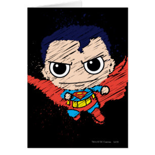 Cartão Mini Superman Sketch