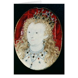 Cartão Miniatura da rainha Elizabeth mim
