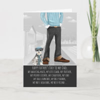 Miniatura Schnauzer do Dia de os pais de Cachorro