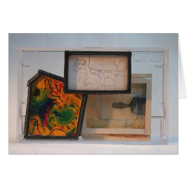 Cartão Miniaturas homage to Painters K7 1986 Mixed-media  (Frente Horizontal)