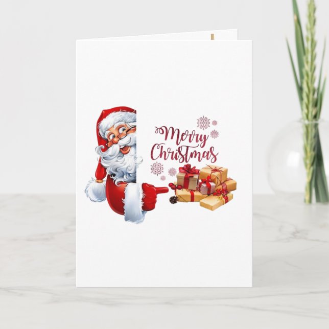 Cartão Minimal Golden Christmas Tree Card | Elegant Holid (Frente)