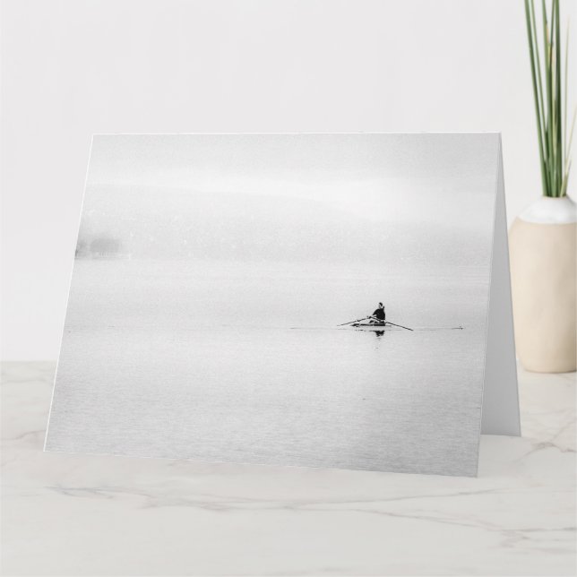 Cartão Minimalismo de solteiro Scull (Frente)