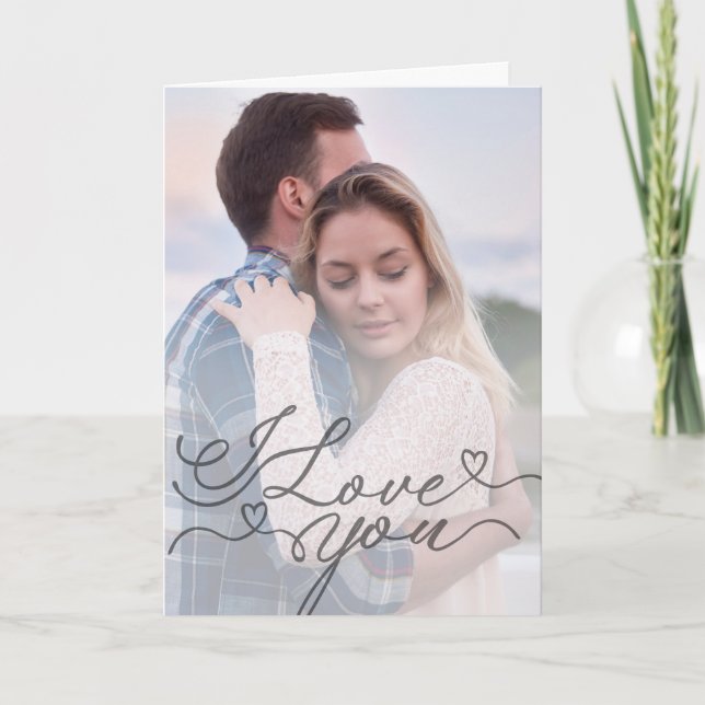 Cartão Minimalist I Love You (Frente)