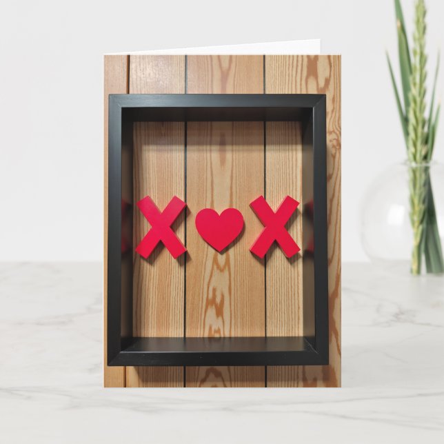 Cartão Minimalist Love Xox Card (Frente)