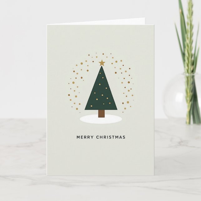 Cartão Minimalist Merry Christmas Card (Frente)