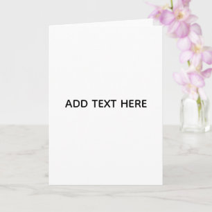 Cartão Minimalista Branco Elegante para Qualquer Ocasião