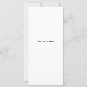 Cartão Minimalista Branco Elegante para Qualquer Ocasião