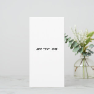 Cartão Minimalista Branco Elegante para Qualquer Ocasião