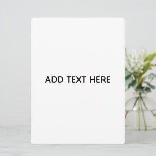 Cartão Minimalista Branco Elegante para Qualquer Ocasião