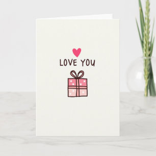 Cartão Minimalista de Amor