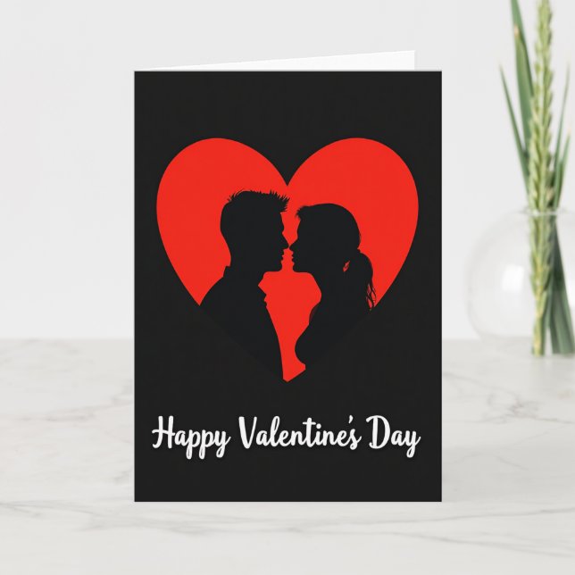 Cartão Minimalista de Amor Ousado (Frente)
