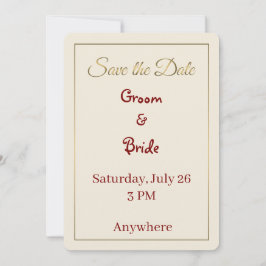 Cartão Minimalista de Save the Date