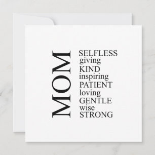 Cartão Minimalista Sentimental Mensagem Personalizada par