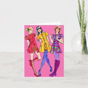 Cartão Miniskirts and hotpants birthday