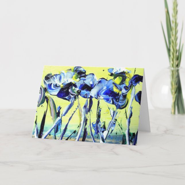 Cartão Ministérios em Azul Secular (Frente)