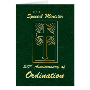 Cartão Ministro 50.º Aniversário do Green Ordination
