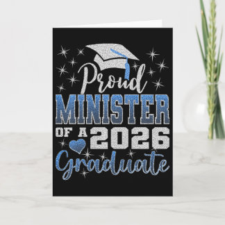 Cartão Ministro Super Orgulhoso de Graduado Senior de 202