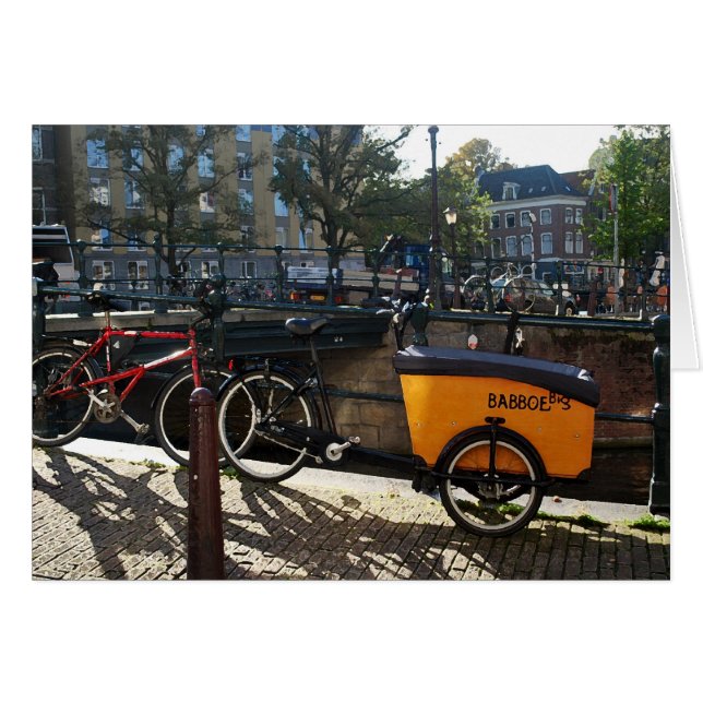 Cartão MiniVan infantil em Amsterdã (Frente Horizontal)