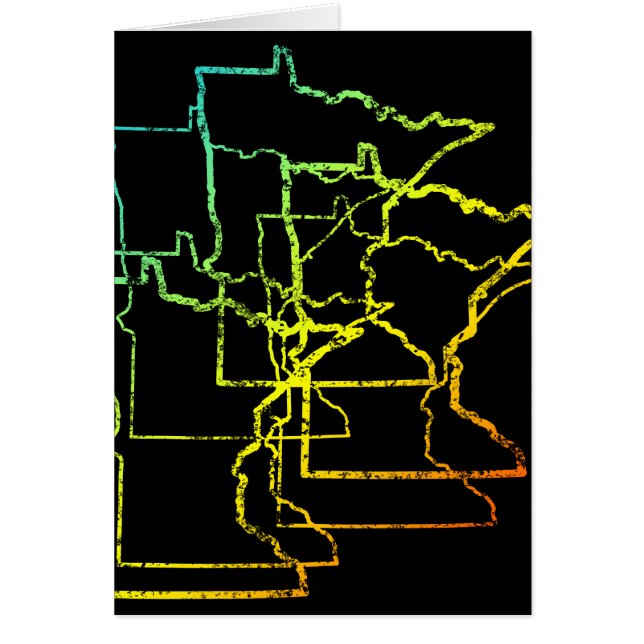 Cartão minMinnesota chill fade (Frente)