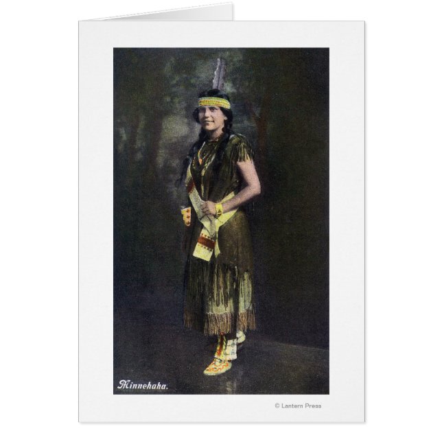 Cartão Minnehaha Portrait (Frente)