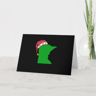 Cartão Minnesota Christmas Cute Christmas Gift Green US