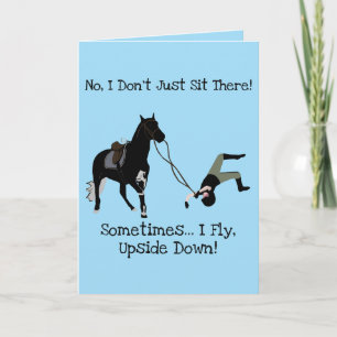 Cartão Minor Horse Fall Get Well