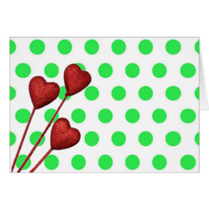 Cartão Mint Green Bolinhas