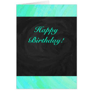 Cartão Mint Ice Blue e Black Monograma