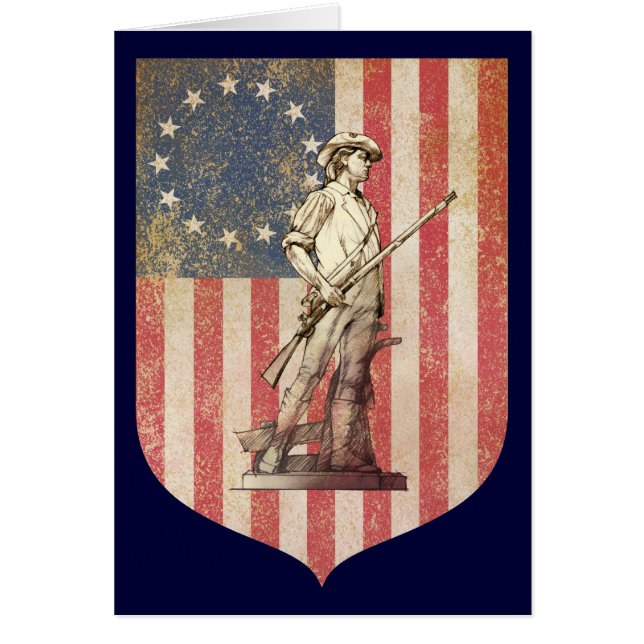 Cartão Minuteman da concórdia (Frente)